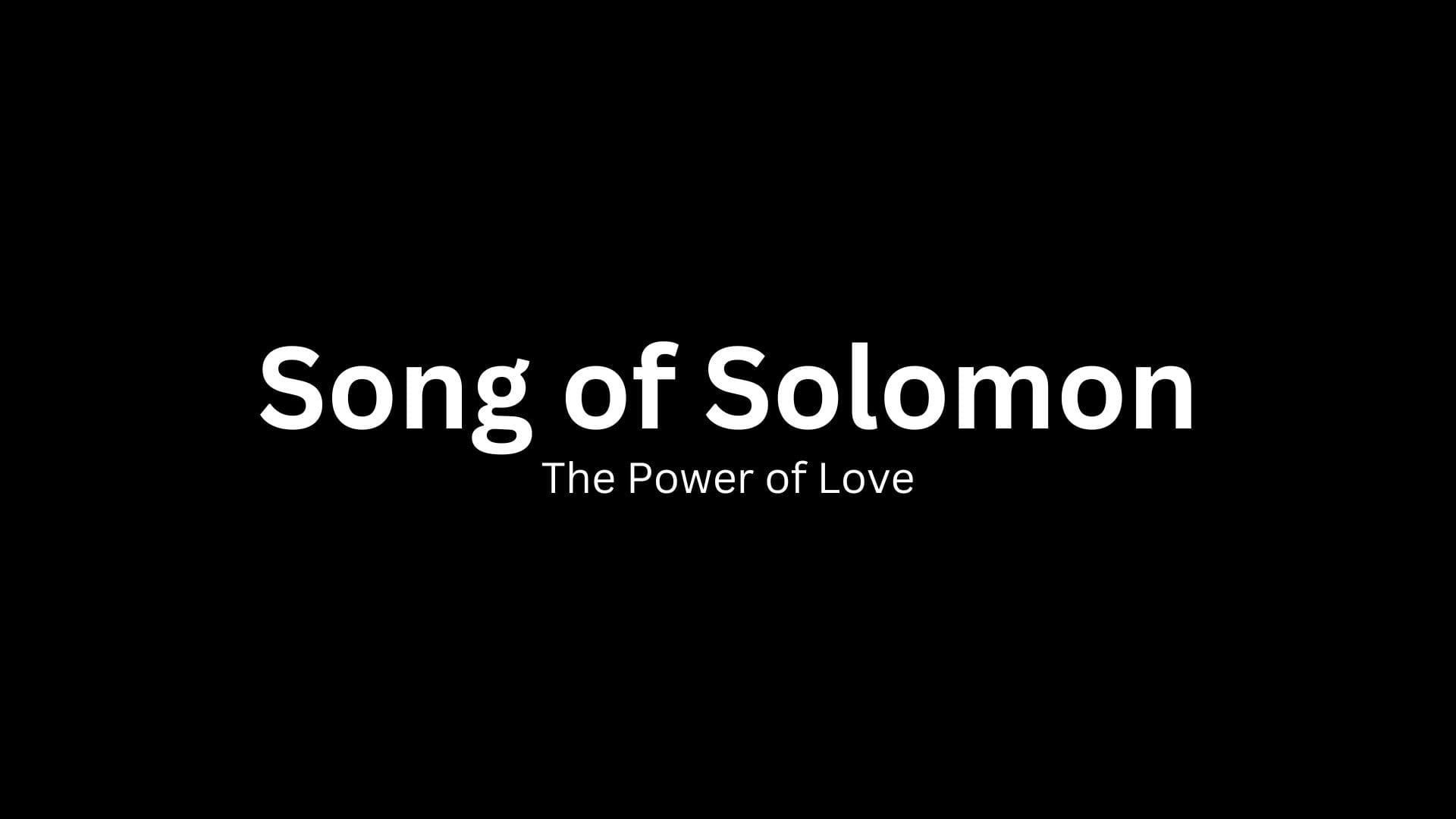 Song of Solomon